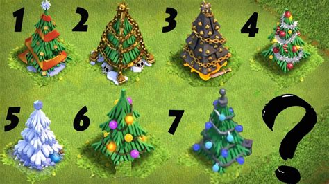 clash of clans christmas trees